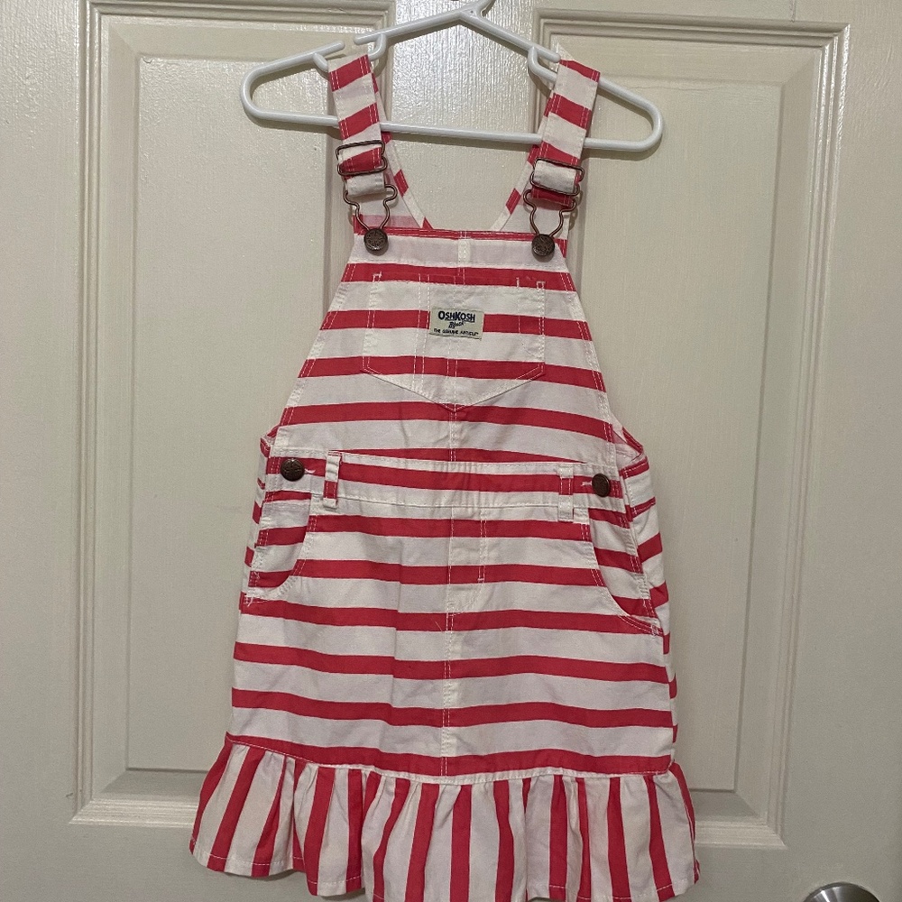 Oshkosh red and white stripe jumper
